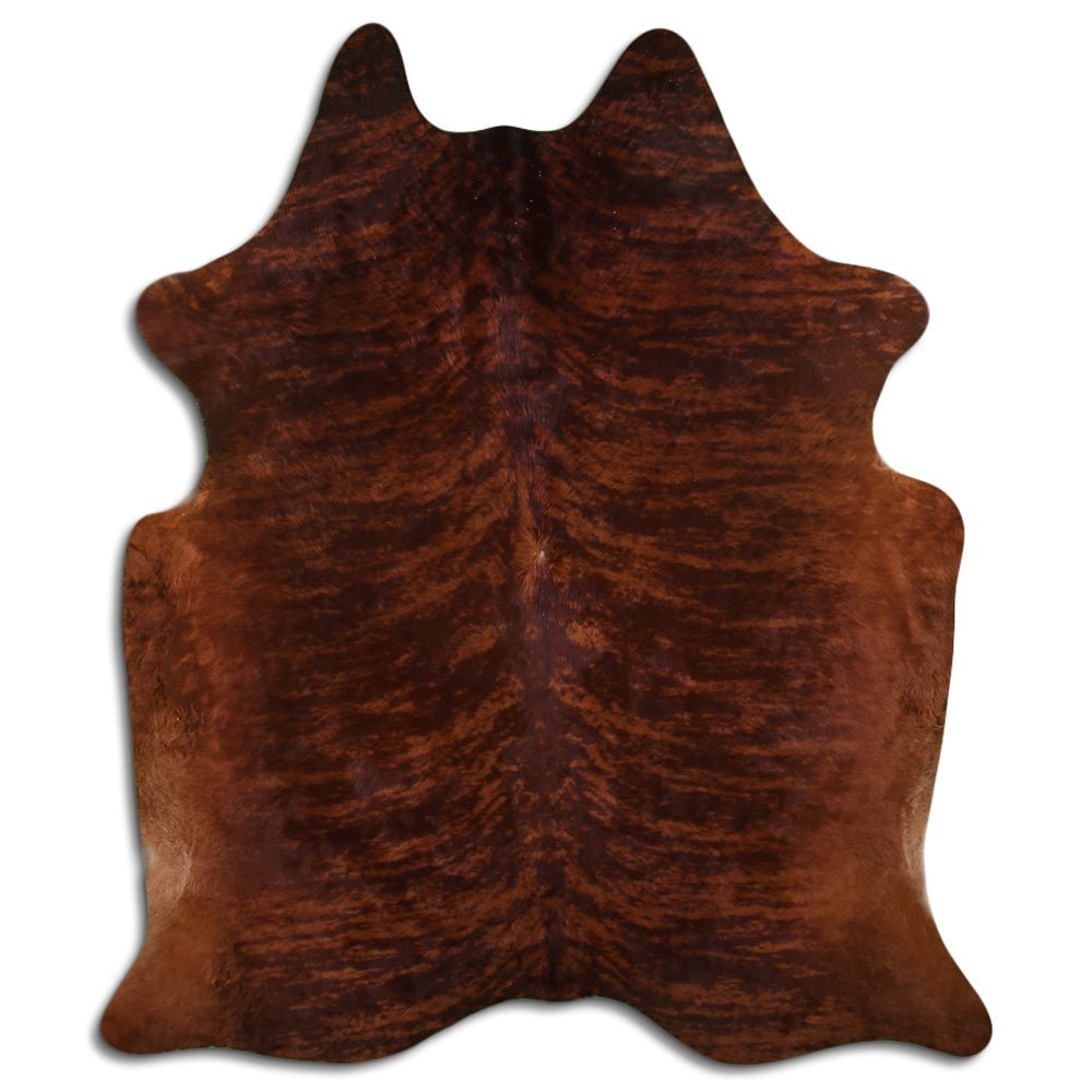 Premium Handcrafted Cowhide Rug With Hair On Leather Finish For Contemporary Living