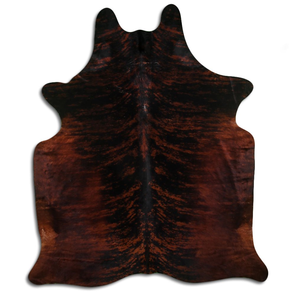 Premium Handcrafted Cowhide Rug With Hair On Leather Finish For Contemporary Living