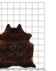 7.5 Ft X 6.5 Ft Genuine Brazilian Cowhide Skin Rug by Hilason | Hair-On Leather Home Décor Carpet