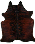 Premium Handcrafted Cowhide Rug With Hair On Leather Finish For Contemporary Living