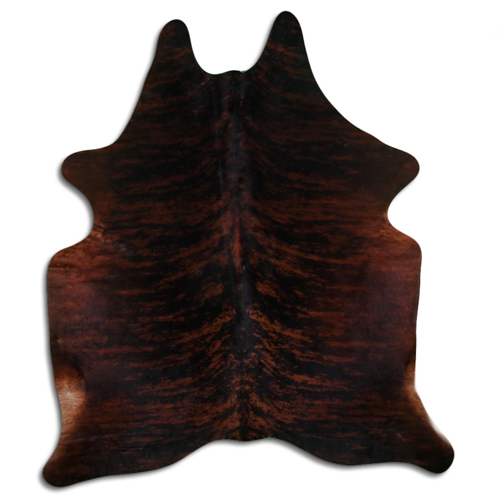 Premium Handcrafted Cowhide Rug With Hair On Leather Finish For Contemporary Living