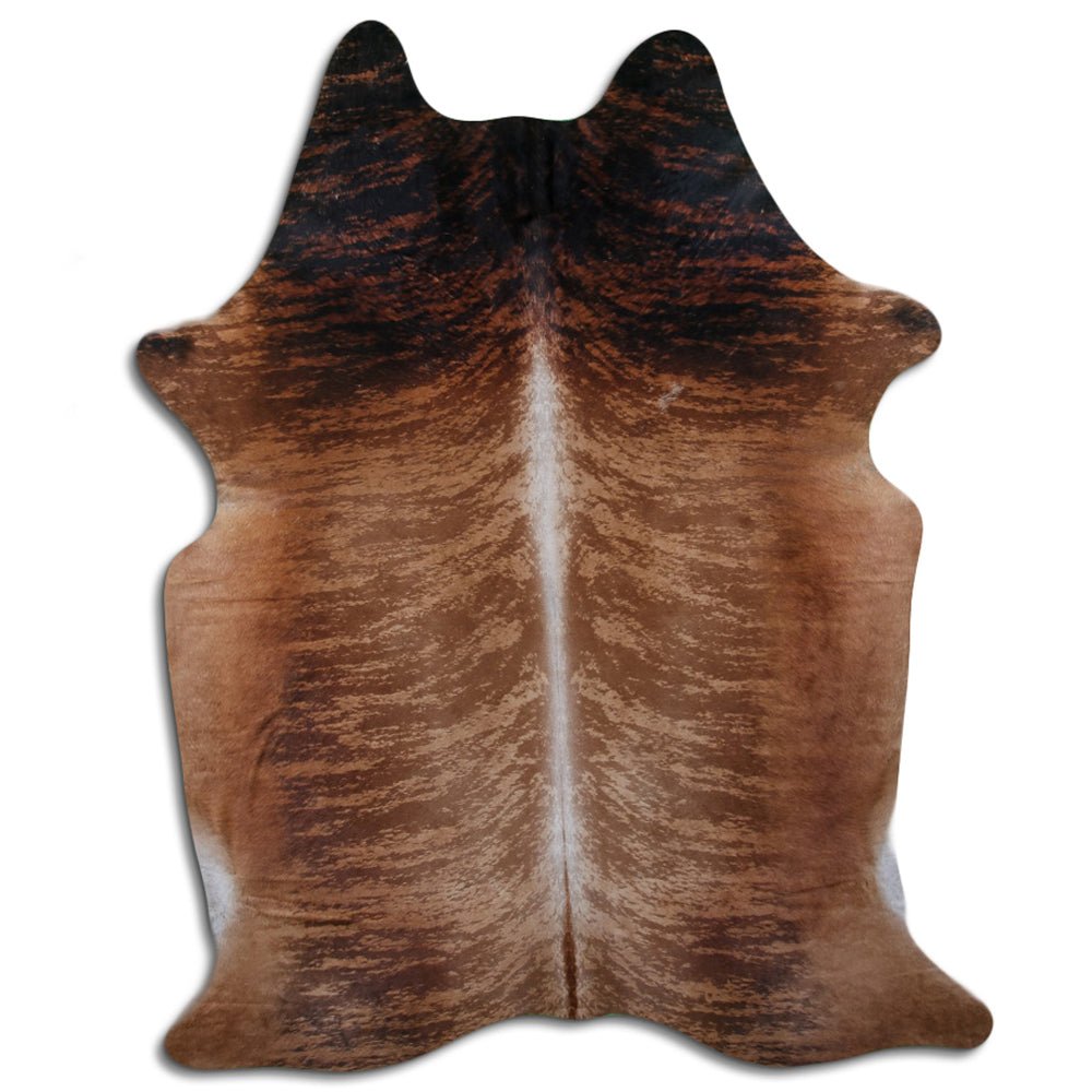 Premium Handcrafted Cowhide Rug With Hair On Leather Finish For Contemporary Living
