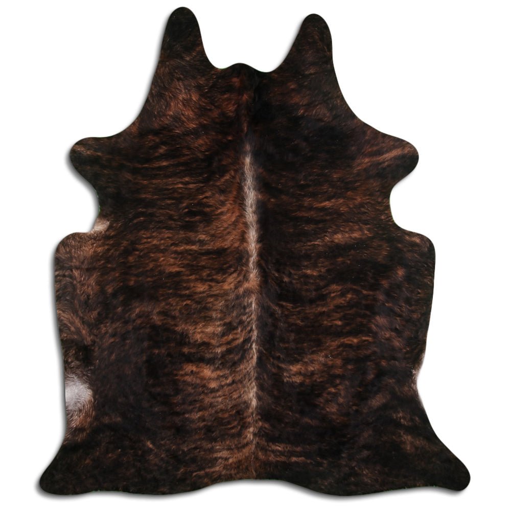 Premium Handcrafted Cowhide Rug With Hair On Leather Finish For Contemporary Living