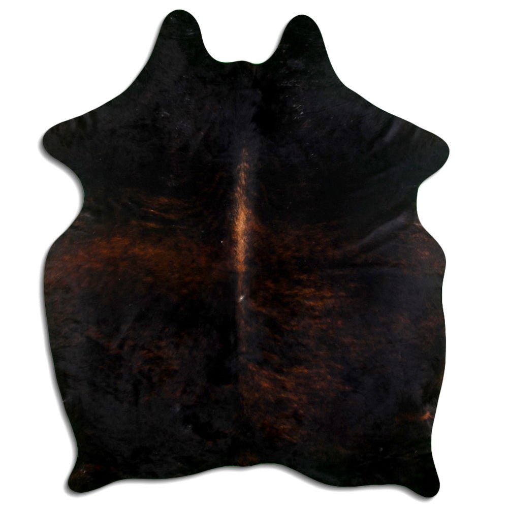 Premium Handcrafted Cowhide Rug With Hair On Leather Finish For Contemporary Living