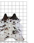7.5 Ft X 7 Ft Genuine Brazilian Cowhide Skin Rug by Hilason | Hair-On Leather Home Décor Carpet
