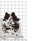 8 Ft X 7 Ft Genuine Brazilian Cowhide Skin Rug by Hilason | Hair-On Leather Home Décor Carpet