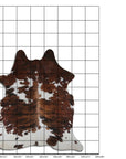 7.5 Ft X 6.5 Ft Genuine Brazilian Cowhide Skin Rug by Hilason | Hair-On Leather Home Décor Carpet