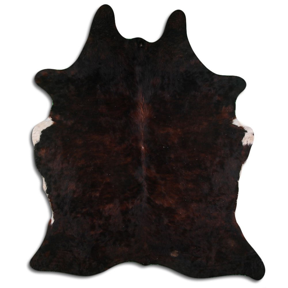 Premium Handcrafted Cowhide Rug With Hair On Leather Finish For Contemporary Living