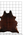 8 Ft X 7 Ft Genuine Brazilian Cowhide Skin Rug by Hilason | Hair-On Leather Home Décor Carpet