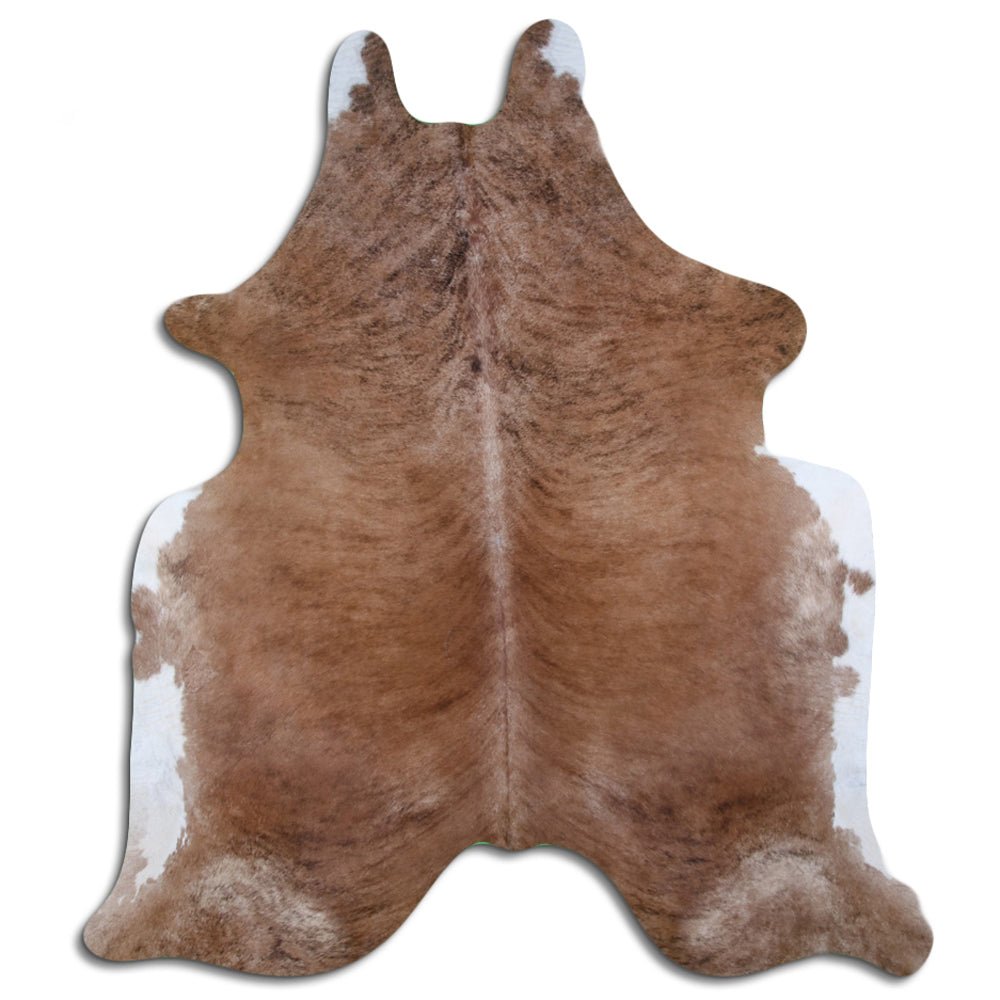 Premium Handcrafted Cowhide Rug With Hair On Leather Finish For Contemporary Living