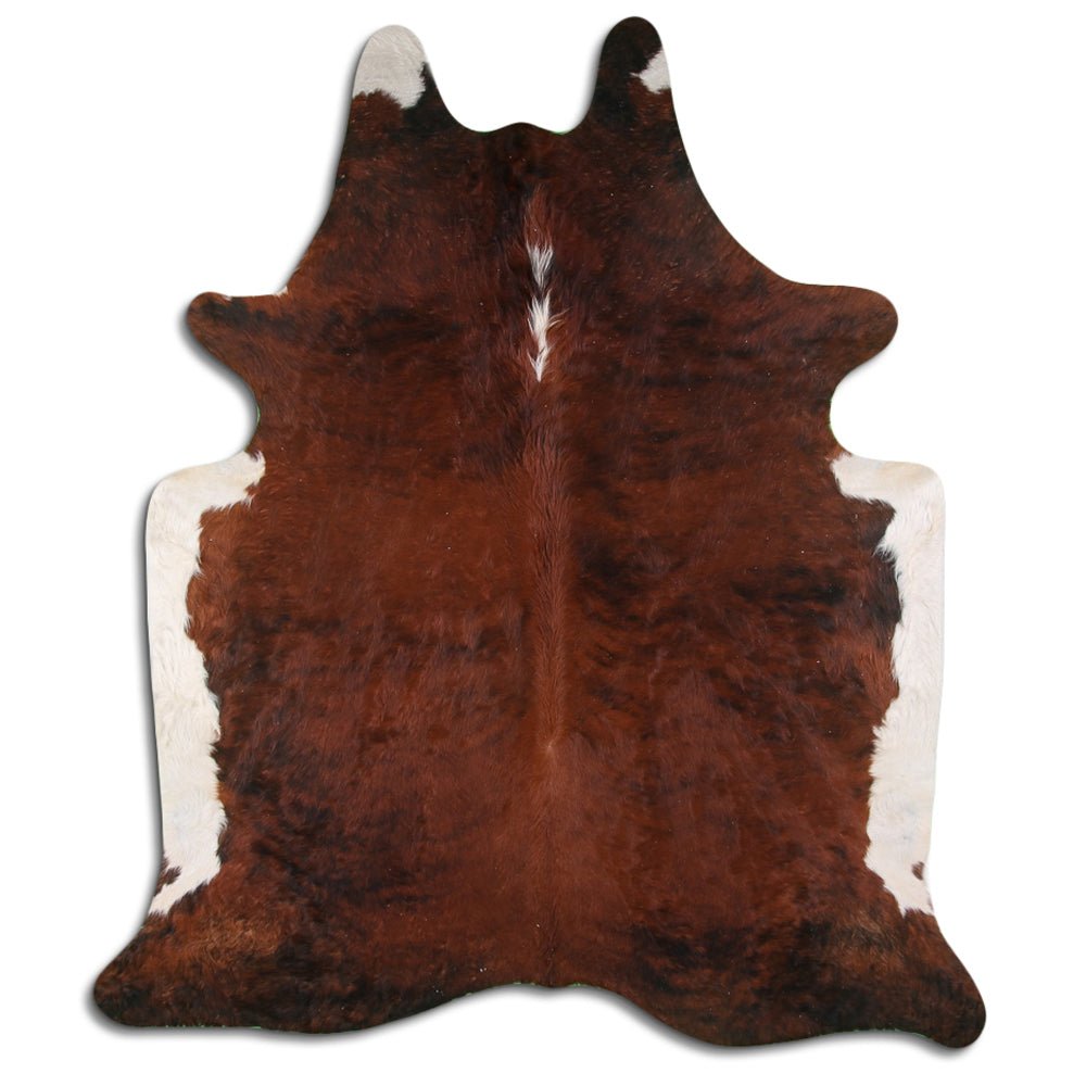 Premium Handcrafted Cowhide Rug With Hair On Leather Finish For Contemporary Living