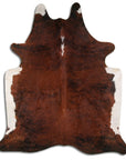 Premium Handcrafted Cowhide Rug With Hair On Leather Finish For Contemporary Living
