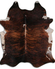 9 Ft X 7 Ft Genuine Brazilian Cowhide Skin Rug by Hilason | Hair-On Leather Home Décor Carpet