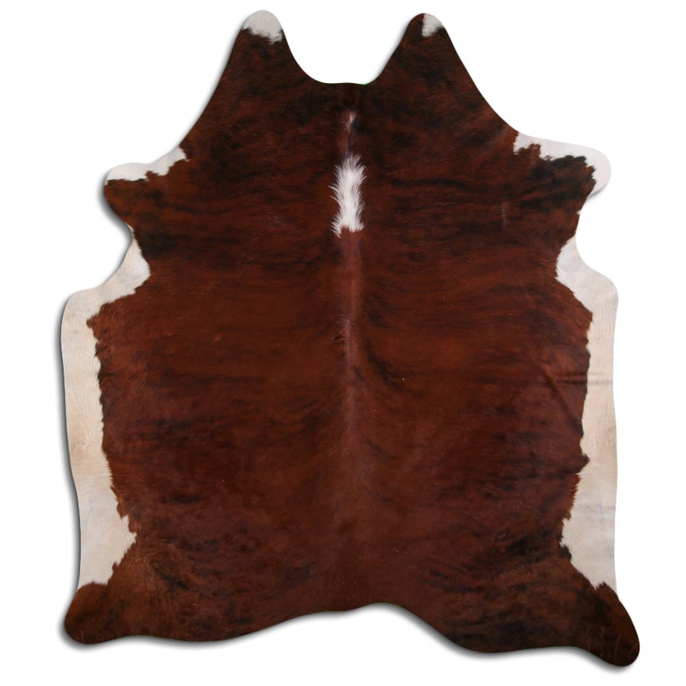 Premium Handcrafted Cowhide Rug With Hair On Leather Finish For Contemporary Living