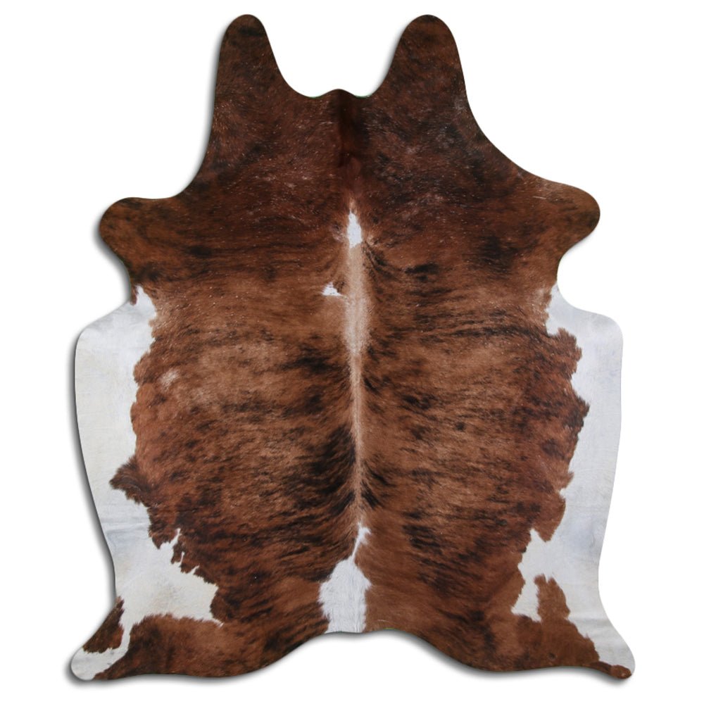 Premium Handcrafted Cowhide Rug With Hair On Leather Finish For Contemporary Living