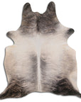 Premium Handcrafted Cowhide Rug With Hair On Leather Finish For Contemporary Living