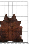 7.5 Ft X 6.5 Ft Genuine Brazilian Cowhide Skin Rug by Hilason | Hair-On Leather Home Décor Carpet