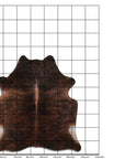 7.5 Ft X 6.5 Ft Genuine Brazilian Cowhide Skin Rug by Hilason | Hair-On Leather Home Décor Carpet