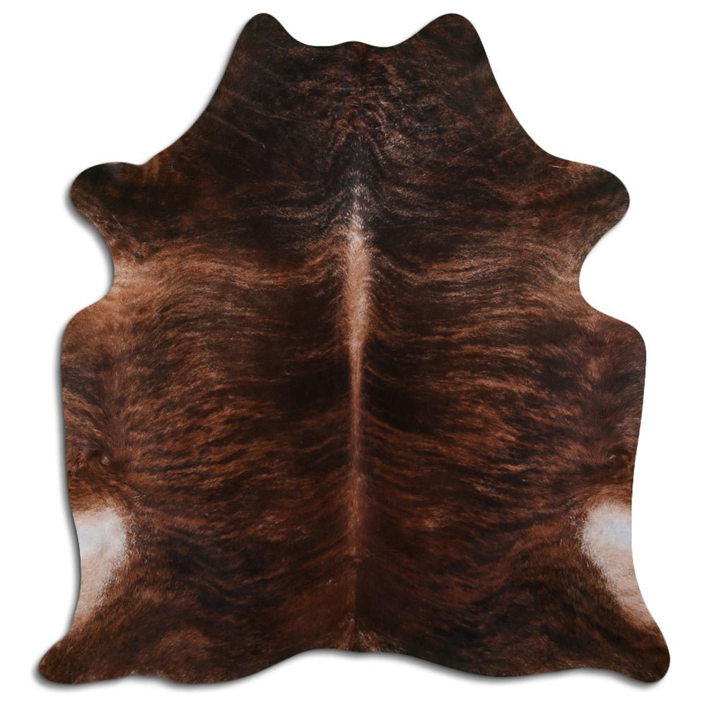 7.5 Ft X 6.5 Ft Genuine Brazilian Cowhide Skin Rug by Hilason | Hair-On Leather Home Décor Carpet