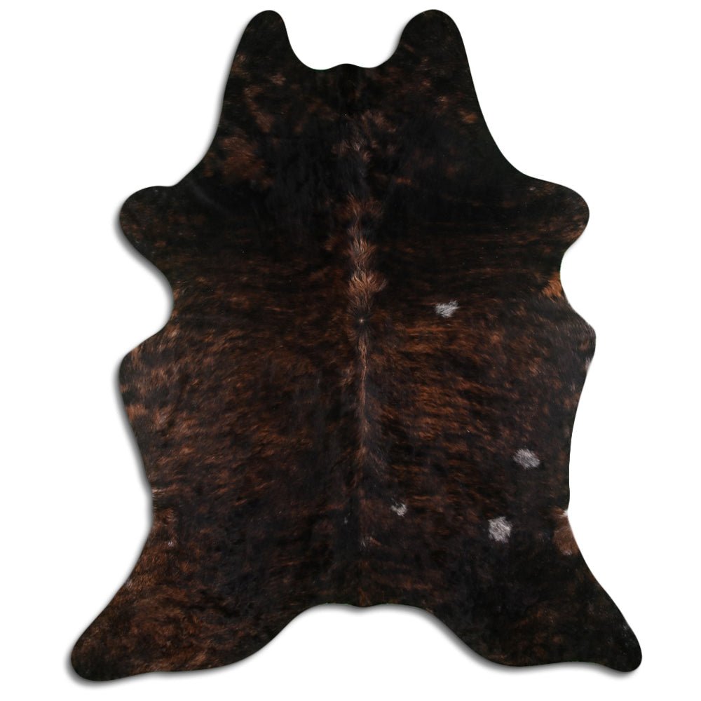 Premium Handcrafted Cowhide Rug With Hair On Leather Finish For Contemporary Living