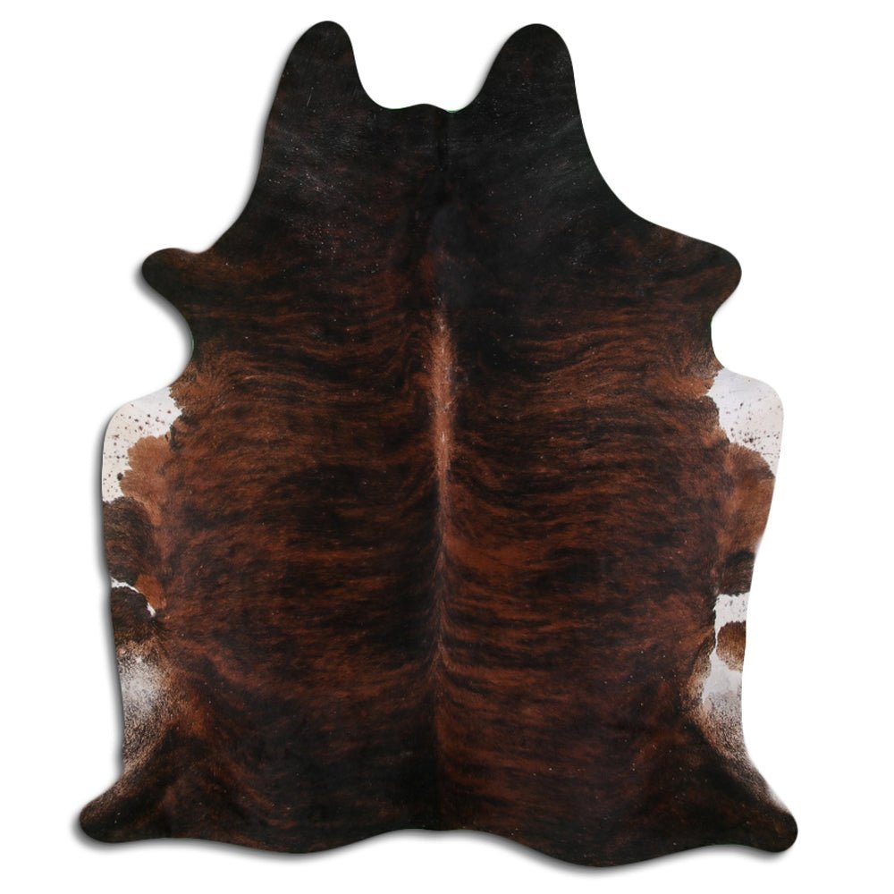 Premium Handcrafted Cowhide Rug With Hair On Leather Finish For Contemporary Living