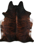 Premium Handcrafted Cowhide Rug With Hair On Leather Finish For Contemporary Living
