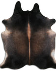 Premium Handcrafted Cowhide Rug With Hair On Leather Finish For Contemporary Living