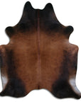 Premium Handcrafted Cowhide Rug With Hair On Leather Finish For Contemporary Living