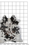 7.5 Ft X 6.5 Ft Genuine Brazilian Cowhide Skin Rug by Hilason | Hair-On Leather Home Décor Carpet