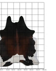 8.5 Ft X 7 Ft Genuine Brazilian Cowhide Skin Rug by Hilason | Hair-On Leather Home Décor Carpet