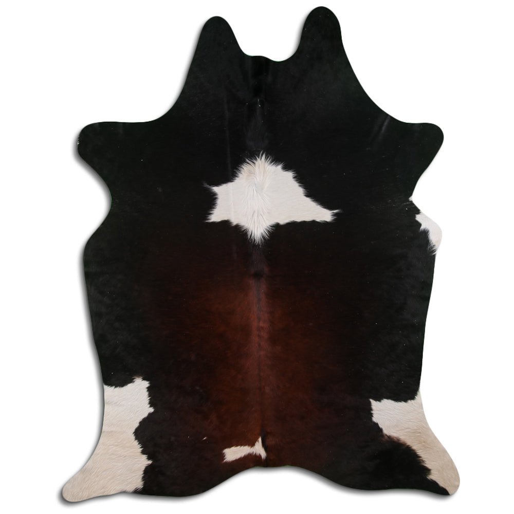 Premium Handcrafted Cowhide Rug With Hair On Leather Finish For Contemporary Living
