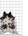 7.5 Ft X 6.5 Ft Genuine Brazilian Cowhide Skin Rug by Hilason | Hair-On Leather Home Décor Carpet