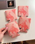Pink Cowboy Koozie (2 sizes)