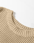 Colorblock Short Sleeve Patchwork Sweater Top