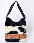 American Darling ADBG1122B Hobo Hobo Hand Tooled Hair-On Genuine Leather women bag western handbag purse