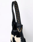 American Darling ADBG1122B Hobo Hobo Hand Tooled Hair-On Genuine Leather women bag western handbag purse