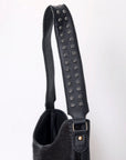 American Darling ADBG1122B Hobo Hobo Hand Tooled Hair-On Genuine Leather women bag western handbag purse