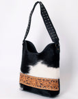 American Darling ADBG1122B Hobo Hand Tooled Hair-On Genuine Leather women bag western handbag purse