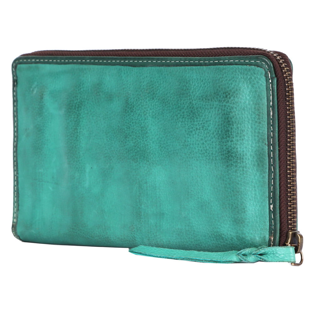 Never Mind Nmbgm106I Wallet Vintage Handmade Genuine Cowhide Leather Women Bag Western Handbag Purse