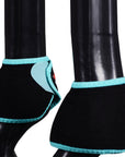 HILASON Bell Boots for Horses No Turn Protection Comfort & Durability Quick Wrap Hook and Loop Jumping Boots Sold in Pairs