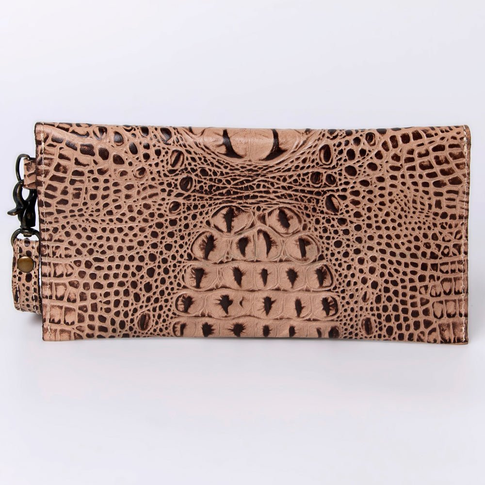 American Darling Crocodile Embossed Genuine Leather Women Bag Western Handbag Purse