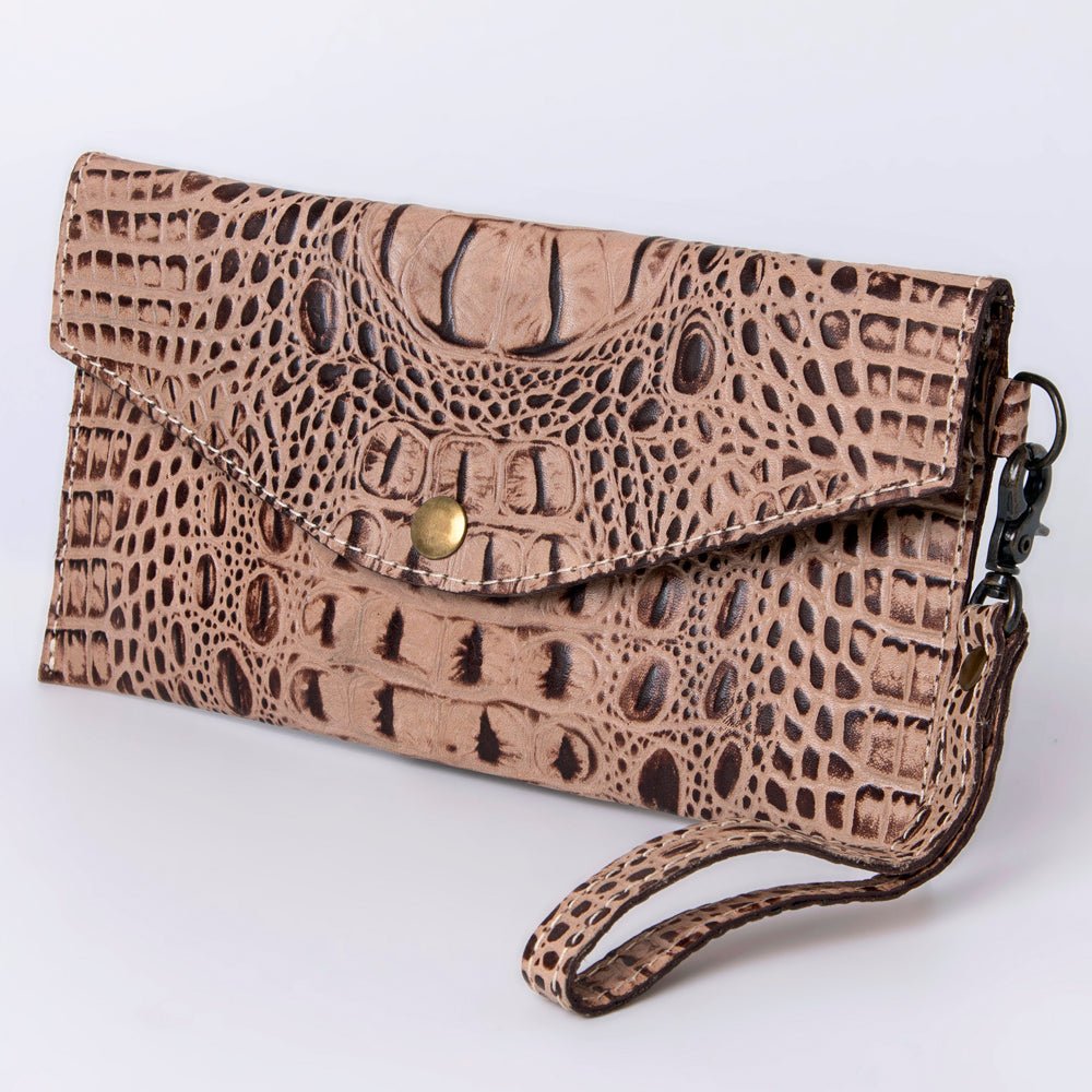 American Darling Crocodile Embossed Genuine Leather Women Bag Western Handbag Purse