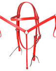 HILASON Western Horse Biothane Leather Headstall & Breast Collar Set