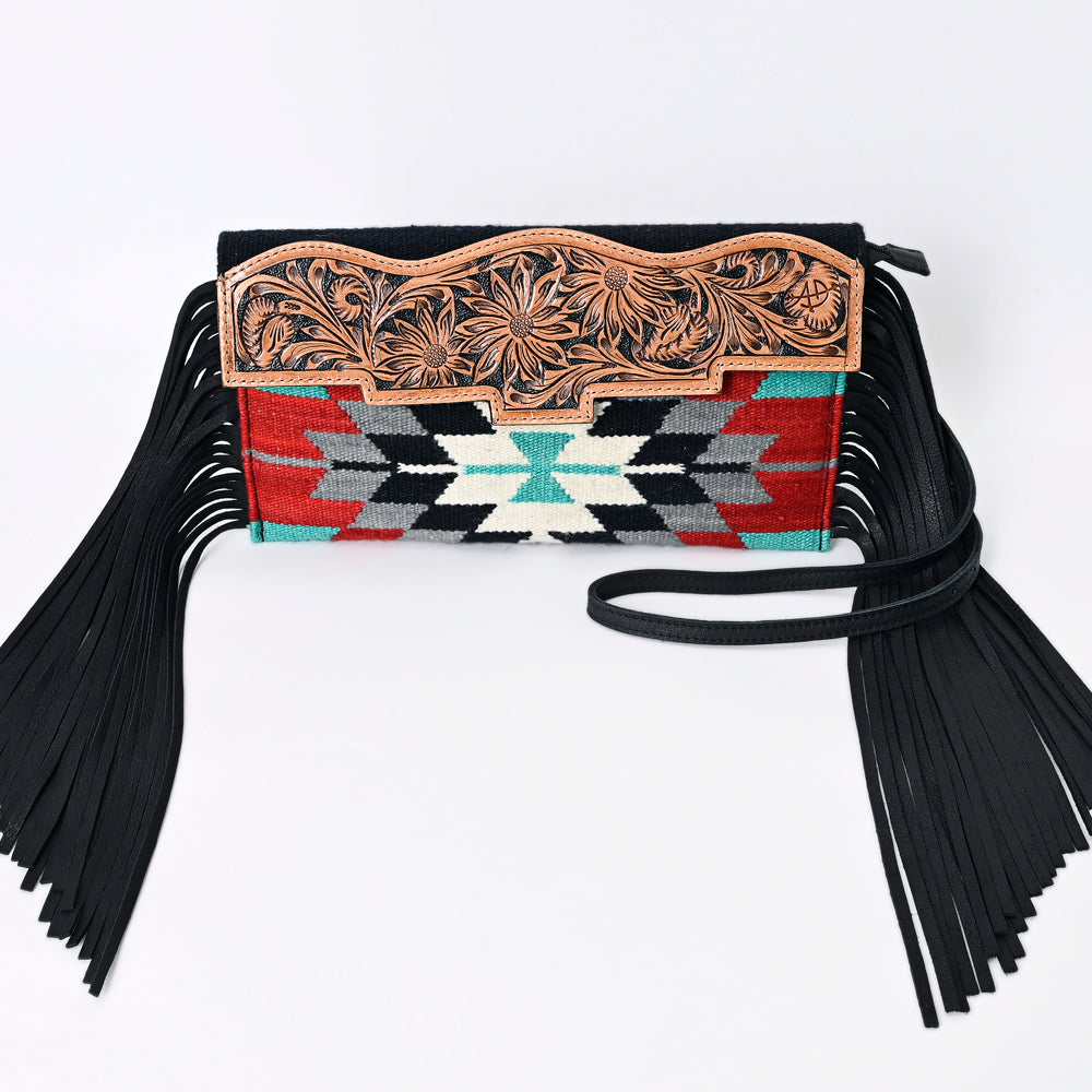 American Darling ADBG1128B Cross Body Hand Tooled Saddle Blanket Genuine Leather women bag western handbag purse