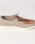American Darling ADFT133GR13 Hand tooled carved genuine leather trim lightweight shoe footwear slip on