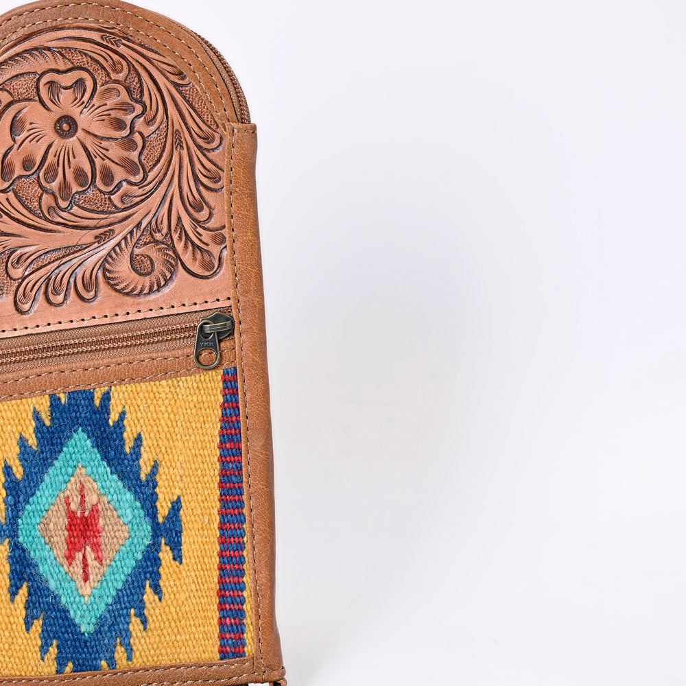 American Darling Gun Case Saddle Blanket Hand Tooled Genuine Leather Western Cases | Women Shotgun for Handguns