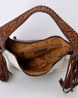 Hobo Hair On Saddle Blanket Genuine Leather Western Bag For Women