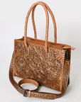 American Darling ADBG1131D Tote Hand Tooled Genuine Leather women bag western handbag purse