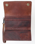 American Darling Clutch Hand Tooled Genuine Leather women bag western handbag purse