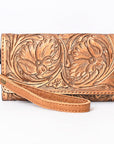 American Darling Clutch Hand Tooled Genuine Leather women bag western handbag purse